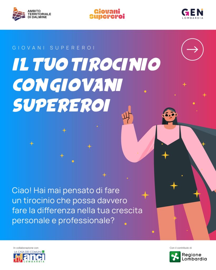 Opportunità di candidarsi per svolgere il tirocinio di 4 mesi in uno dei 3 informa giovani dell'Ambito di Dalmine