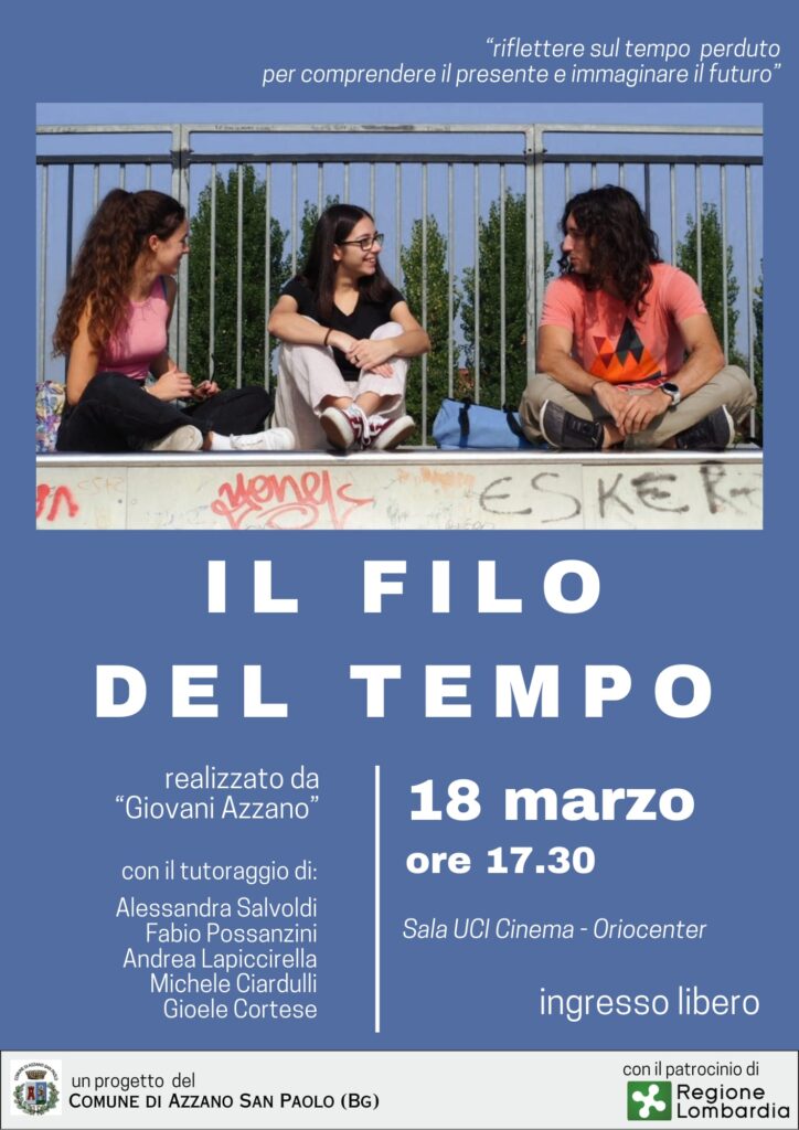 IL FILO DEL TEMPO: ANTEPRIMA ALL'UCI CINEMA LUNEDI 18 MARZO ALLE ORE 17:30