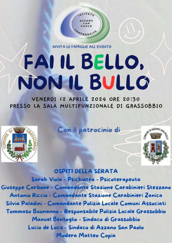 FAI IL BELLO NON IL BULLO