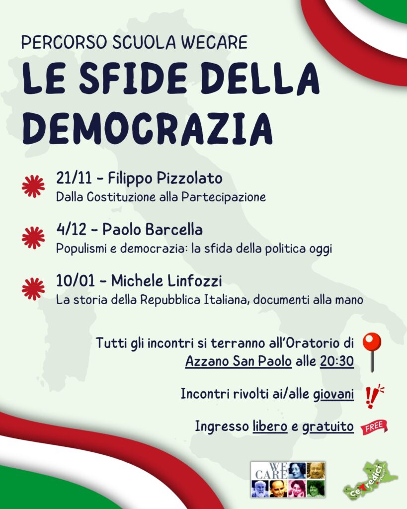 Le sfide della democrazia: un percorso per i giovani ad Azzano San Paolo