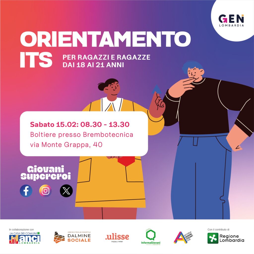 Orientamento ITS sabato 15 febbraio: scopri il percorso post-diploma adatto a te