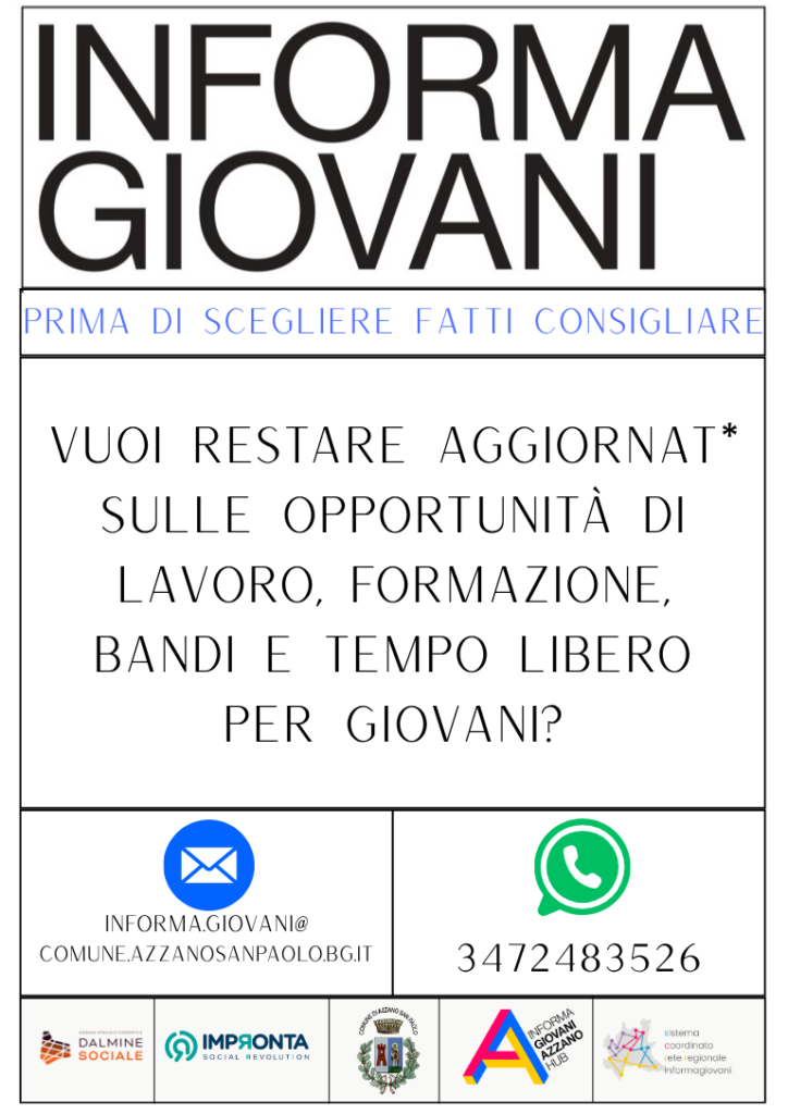Resta aggiornato sulle opportunità per i giovani!