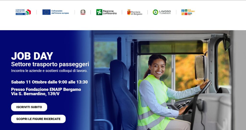 JOB DAY Settore trasporto passeggeri sabato 11 ottobre 2025