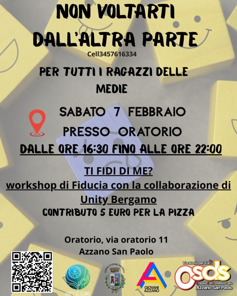 Ti fidi di me?: Un Workshop sulla Fiducia ad Azzano San Paolo sabato 7 febbraio