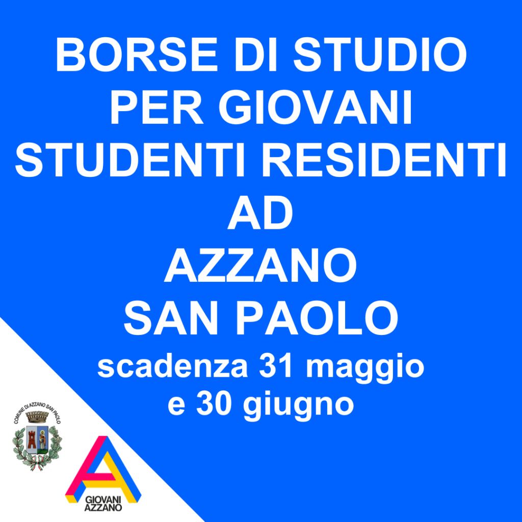 Borse di studio per studenti residenti ad Azzano San Paolo