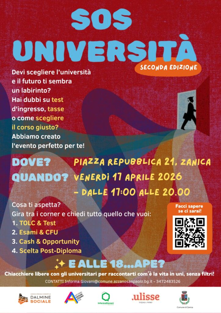 Sos Università: partecipa alla seconda edizione venerdi 17 aprile alle ore 17:00