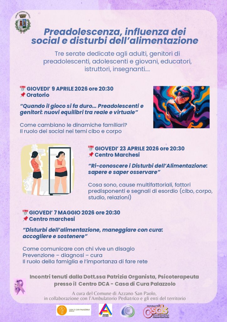 Preadolescenza, influenza dei social e disturbi dell’alimentazione. 3 incontri per parlarne insieme con professionisti