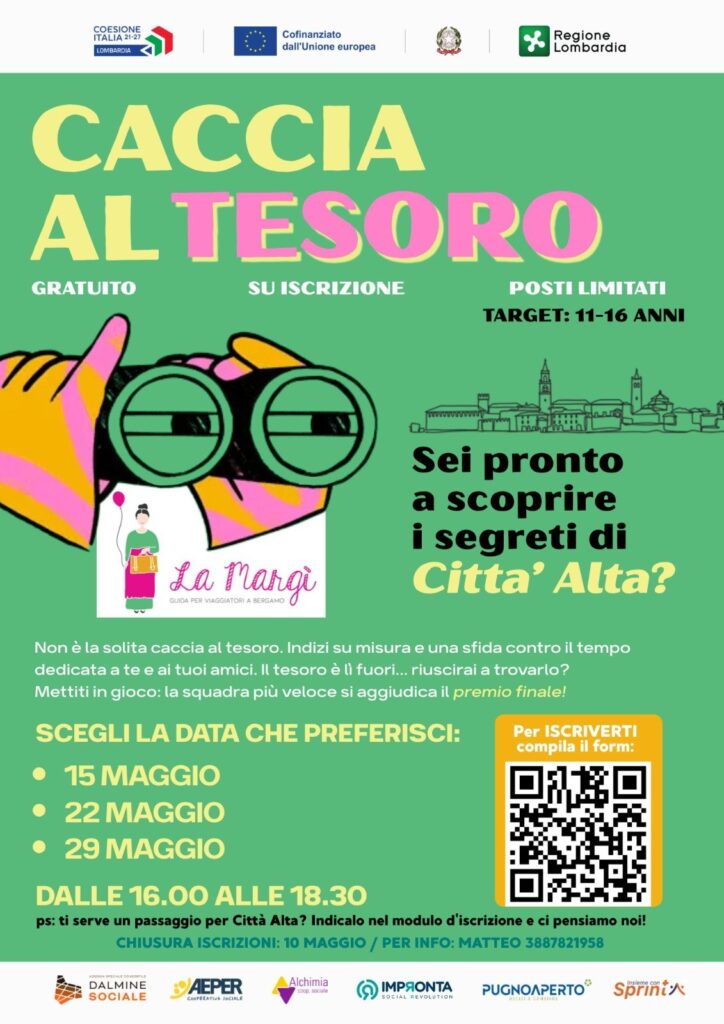 IL CONTO ALLA ROVESCIA È INIZIATO: CITTÀ ALTA TI SFIDA! Attività gratuita per giovani dai 11 ai 16 anni