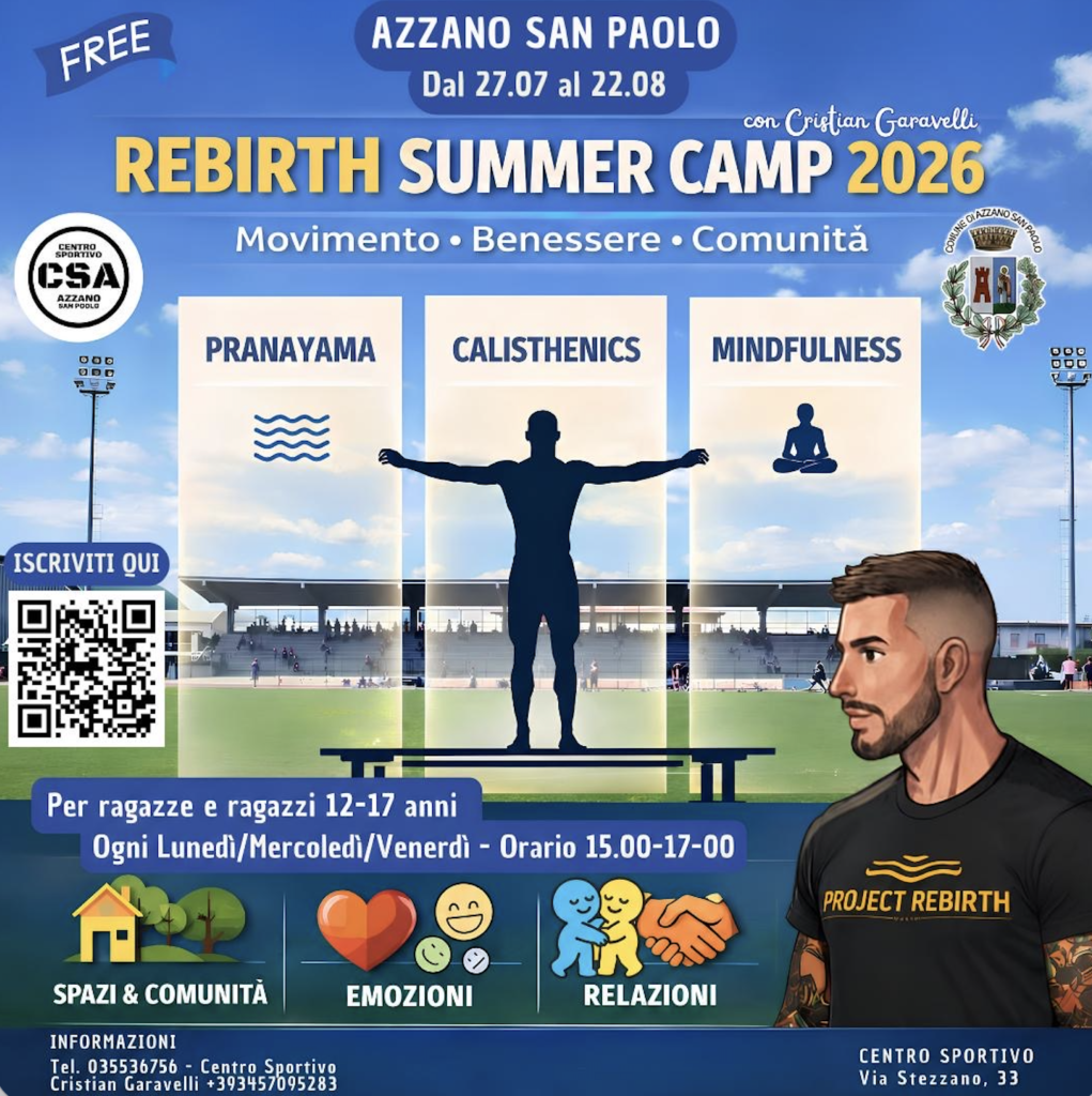 Rebirth Summer Camp 2026: Movimento, Benessere e Comunità ad Azzano San Paolo!