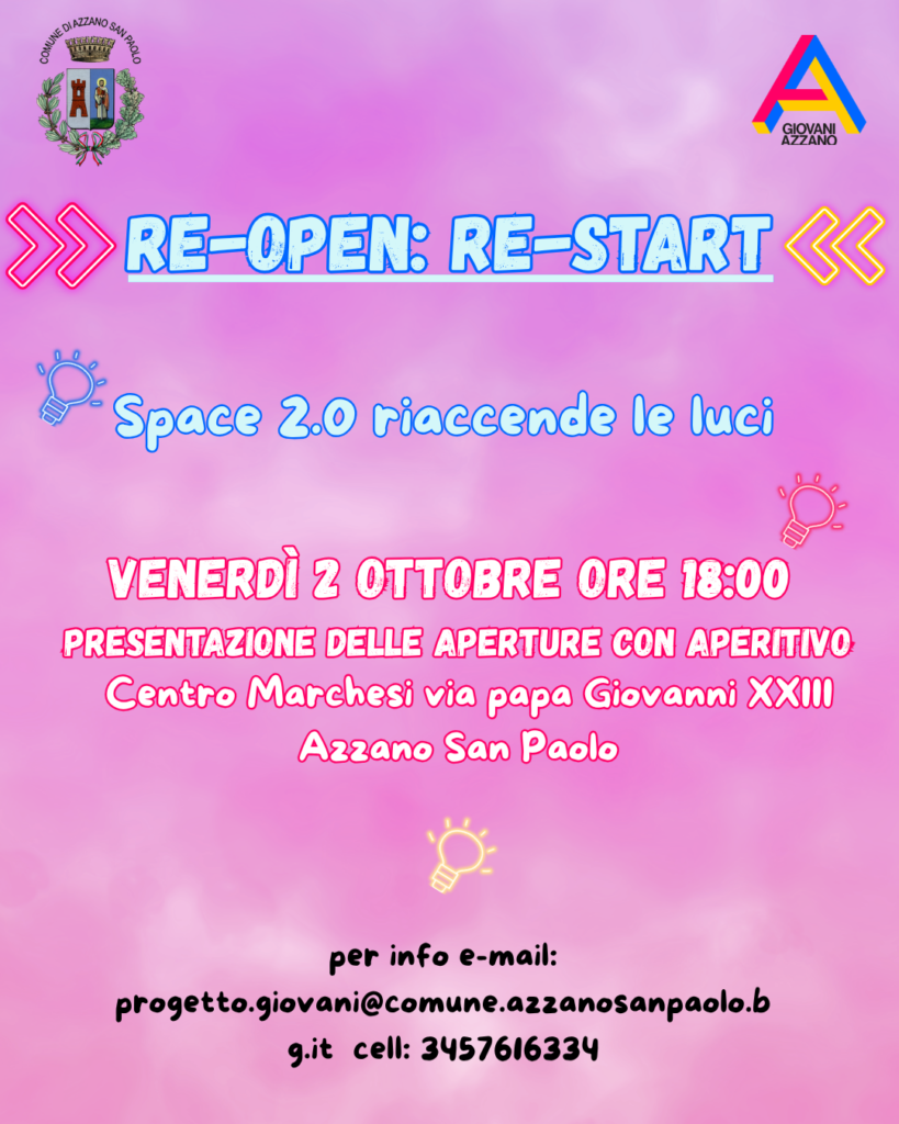 Lo Spazio 2.0 riaccende le luci!