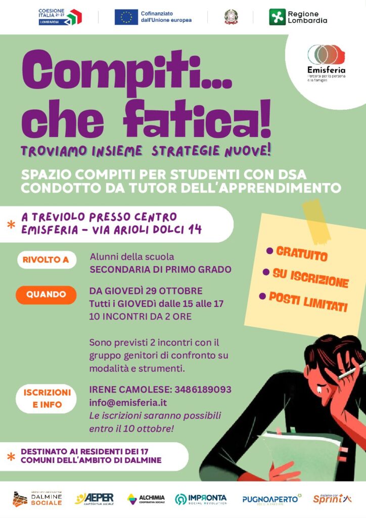 Compiti… che fatica! Uno spazio per studenti con DSA