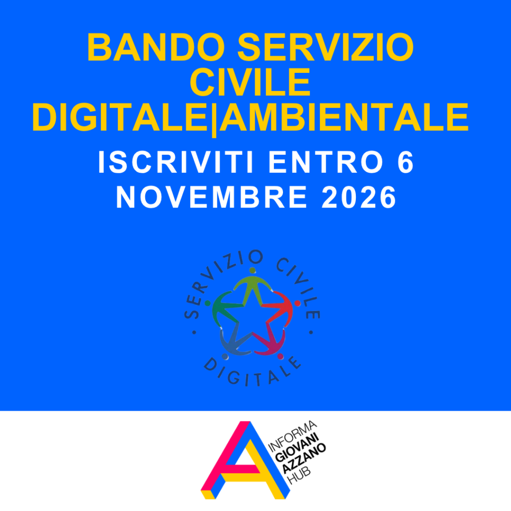 Servizio Civile Ambientale e Digitale: nuove opportunità per i giovani entro il 6 novembre 2026