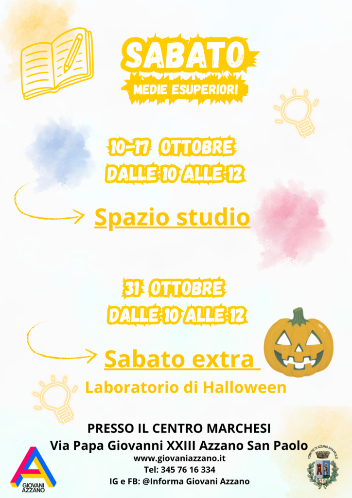 ATTIVITA' PER I/LE RAGAZZI/E DELLE SCUOLE MEDIE E SUPERIORI
